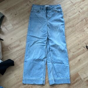 Carly Jean LA size 7 high waisted cropped denim